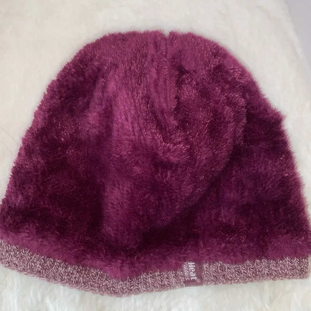 Heat Holders Burgundy Unisex Knit Beanie Size OS